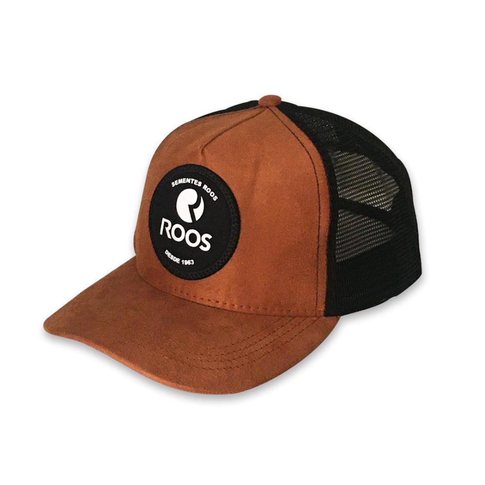 Boné Camurça Marrom E Preto Silkado